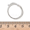 304 Stainless Steel Open Cuff Rings for Women RJEW-A079-06A-P-5