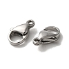 Tarnish Resistant 304 Stainless Steel Lobster Claw Clasps X-STAS-R050-11x7mm-2