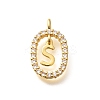 Brass Micro Pave Cubic Zirconia Pendants ZIRC-P123-01G-S01-1