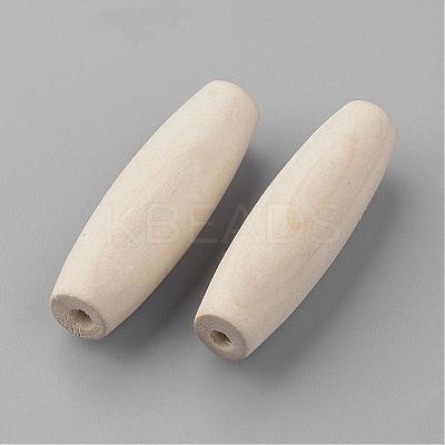 Unfinished Wood Beads WOOD-R253-18-LF-1