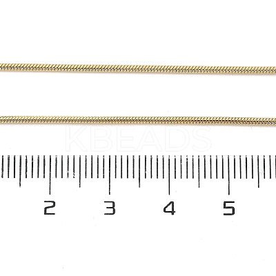 Ion Plating(IP) 304 Stainless Steel Round Snake Chain Necklace for Men Women LS-NJEW-K245-016C-1