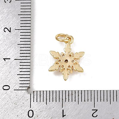 Brass Micro Pave Cubic Zirconia Charms KK-H077-02G-05-1