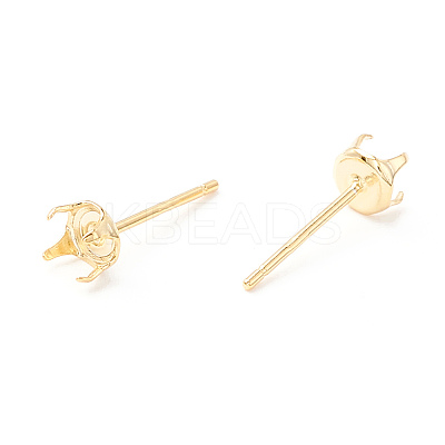 925 Sterling Silver Post Stud Earring Settings STER-P047-06B-G-1