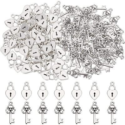 60Pcs Tibetan Style Alloy Pendants TIBE-CA0001-21-1