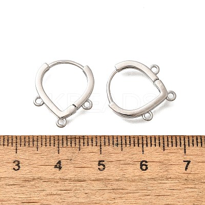 Brass Stud Earring Findings LS-KK-Q035-08P-1