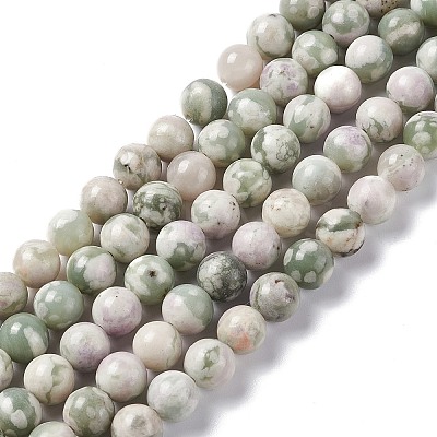 Natural Peace Jade Beads Strands G-G905-07-6MM-1