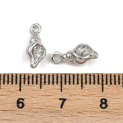 Brass Micro Pave Cubic Zirconia Pendants KK-A269-02C-P-1