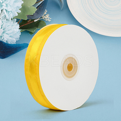 1Roll Solid Color Organza Ribbons ORIB-CY0001-02H-1