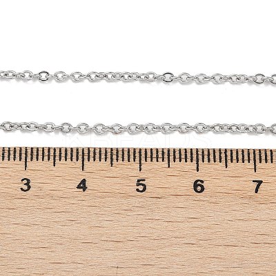 Tarnish Resistant 304 Stainless Steel Cable Chain Necklace Making LS-STAS-P045-05P-1