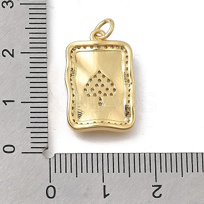 Brass Micro Pave Cubic Zirconia Pendants KK-D431-076A-01-1