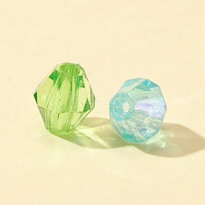 700Pcs 14 Style Bicone AB Color Plated Eco-Friendly Transparent Acrylic Beads TACR-FS0001-32-1
