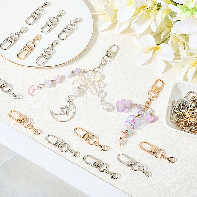 40Pcs 2 Colors Zinc Alloy Swivel Clasps FIND-SP0004-27-1