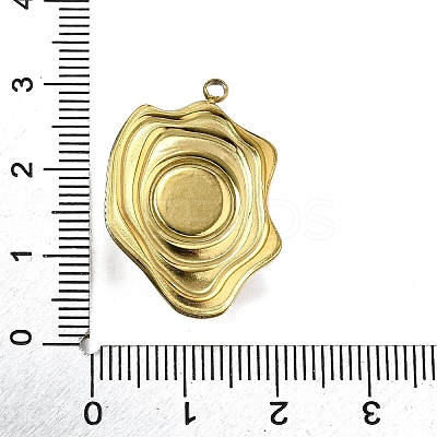 Plastic Pearl Pendants STAS-Q360-03M-G-1
