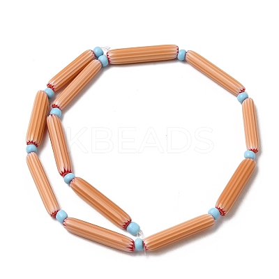 Handmade Lampwork Chevron Beads LAMP-Z019-01-01M-1