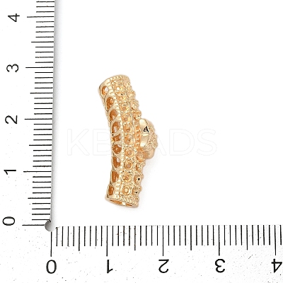 Brass Tube European Beads KK-G532-05A-G-1