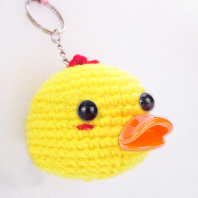 20Pcs Plastic Doll Duck Craft Mouth & 40Pcs Craft Eyes Cabochons FIND-GO0001-17-1