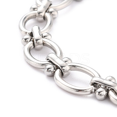 Non-Tarnish 304 Stainless Steel Link Chain Bracelet for Men Women BJEW-Z011-20P-1