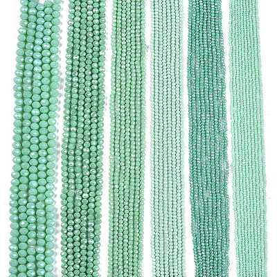 Electroplate Glass Beads Strands EGLA-A044-P4mm-A14-1