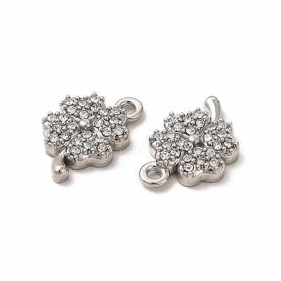 316 Surgical Stainless Steel with Crystal Rhinestone Charms STAS-G305-07P-1