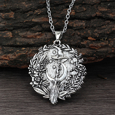 Tibetan Style Zinc Alloy Pendant Necklaces for Women FS-WGBD114-01-1