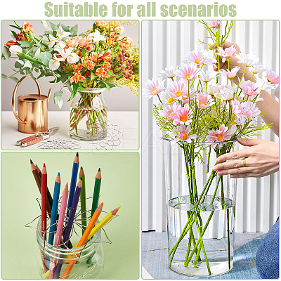 3Pcs 3 Style 201 Stainless Steel Flower Arrangement Insert Lids FIND-GF0006-39-1