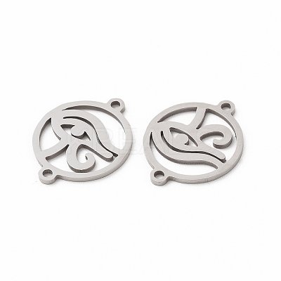 Tarnish Resistant 201 Stainless Steel Connector Charms X-STAS-K251-089P-1