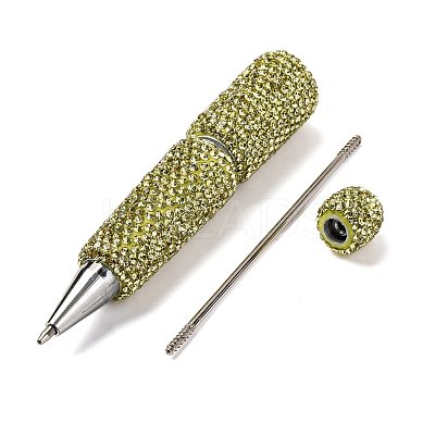 Iron Beadable Pen AJEW-K049-01H-1