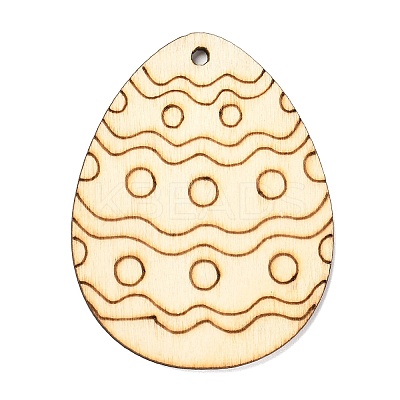 DIY Crafts Easter Egg Shape Cutouts Pendants AJEW-P087-B01-04-1