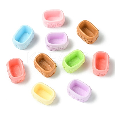 28Pcs 7 Colors Opaque Resin Cabochons RESI-CJ0004-67-1