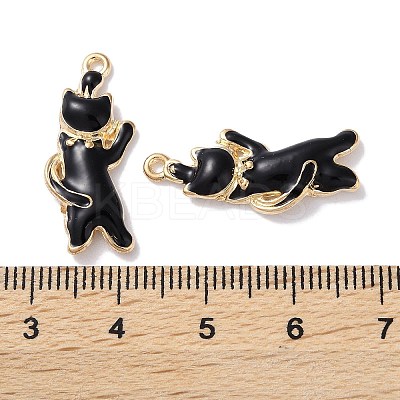 Alloy Enamel Pendants ENAM-O001-08K-G-1