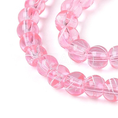 Drawbench Transparent Glass Beads Strands GLAD-Q012-4mm-02-1