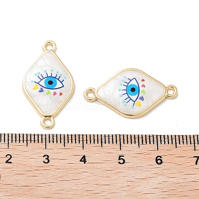 Rack Plating Alloy Enamel Connector Charms FIND-C050-12B-02G-1