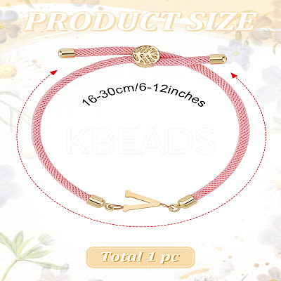 1Pc Adjustable Nylon Cord Slider Bracelets for Women BJEW-LP0001-32V-03-1