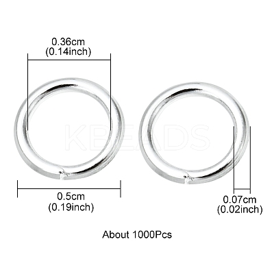 Iron Open Jump Rings IFIN-YW0001-41S-1
