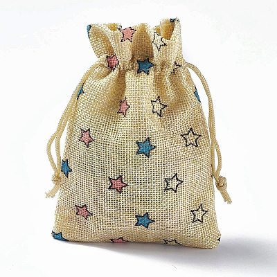 Burlap Packing Pouches Drawstring Bags ABAG-L016-A05-1