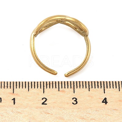 304 Stainless Steel Open Cuff Rings for Women LS-RJEW-U060-01G-G-1