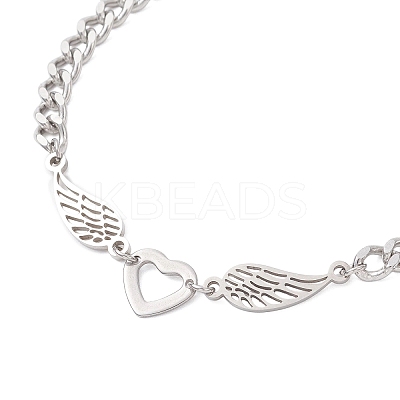 201 Stainless Steel Link Bracelets BJEW-JB12936-1