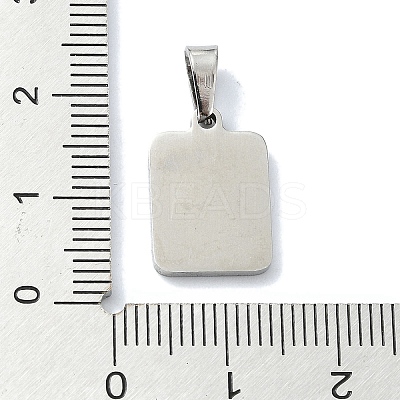 304 Stainless Steel Pendants STAS-C097-56P-10-1
