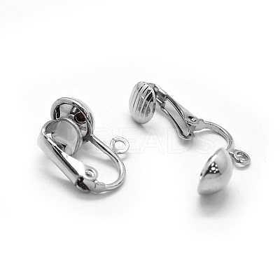 Iron Clip-on Earrings Findings LS-IFIN-L032-01P-1