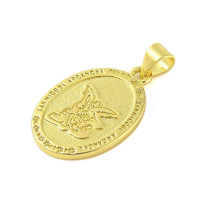 Rack Plating Brass Pendants KK-S380-42D-G-1