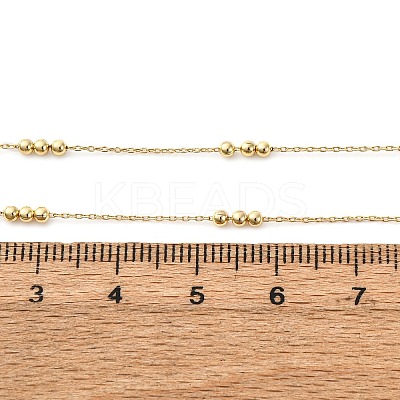 2MM Brass Round Ball Cable Chain Necklaces MAK-L045-01G-1