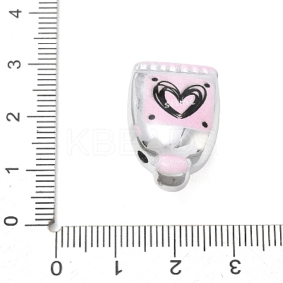 Printed Opaque Acrylic Beads AC-CBA7C46-01F-1