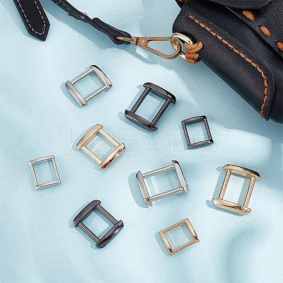 18Pcs 9 Style Zinc Alloy Rectangle Buckle Ring DIY-WR0002-59-1
