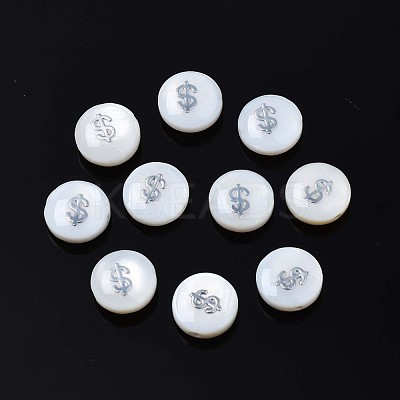 Natural Freshwater Shell Beads SHEL-N003-22-05P-1