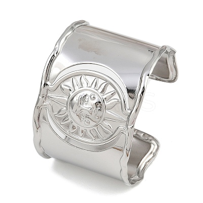 304 Stainless Steel Cuff Bangles for Women LS-BJEW-L709-04P-1
