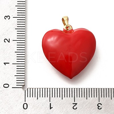 Rack Plating Brass with Enamel Pendants KK-M296-01G-03-1