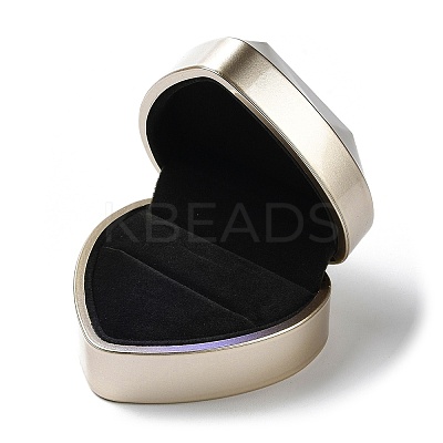 Heart Shaped Plastic Ring Storage Boxes LS-CON-C020-01E-1