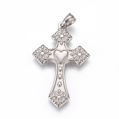 Non-Tarnish 304 Stainless Steel Big Pendants X-STAS-E449-34P-1