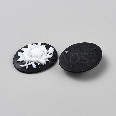 Resin Cabochons CRES-WH0018-02B-1
