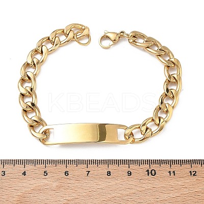 304 Stainless Steel ID Bracelets BJEW-Z178-13G-02-1